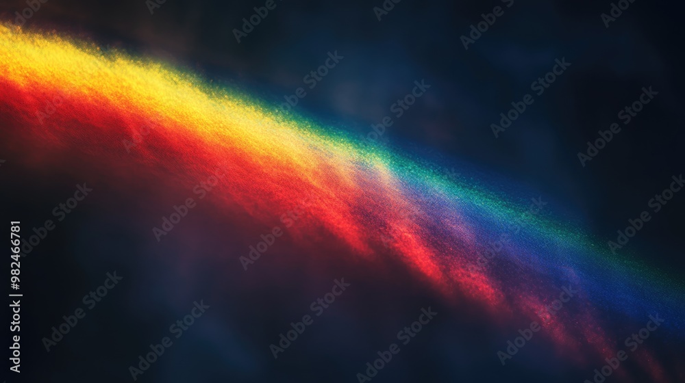 Photography of a rainbow on a dark backdrop Abstract web design elements suitable for banners and panels Unique surreal representation of light dispersion Photography of a rainbow on a dark backdrop Abstract web design elements suitable for banners and panels Unique surreal representation of light dispersion