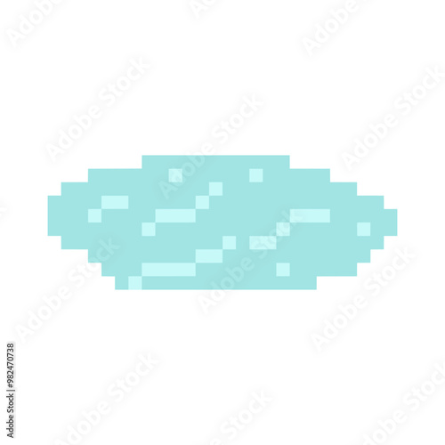 fresh clear lake pixel art