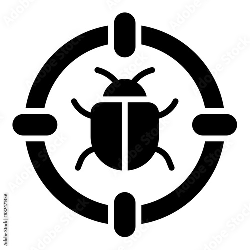 Bug glyph icon