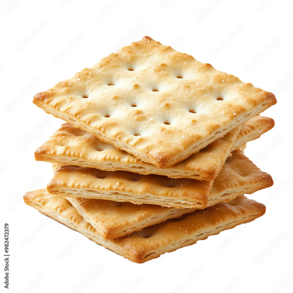 Crackers isolated on transparent background Crackers isolated on transparent background