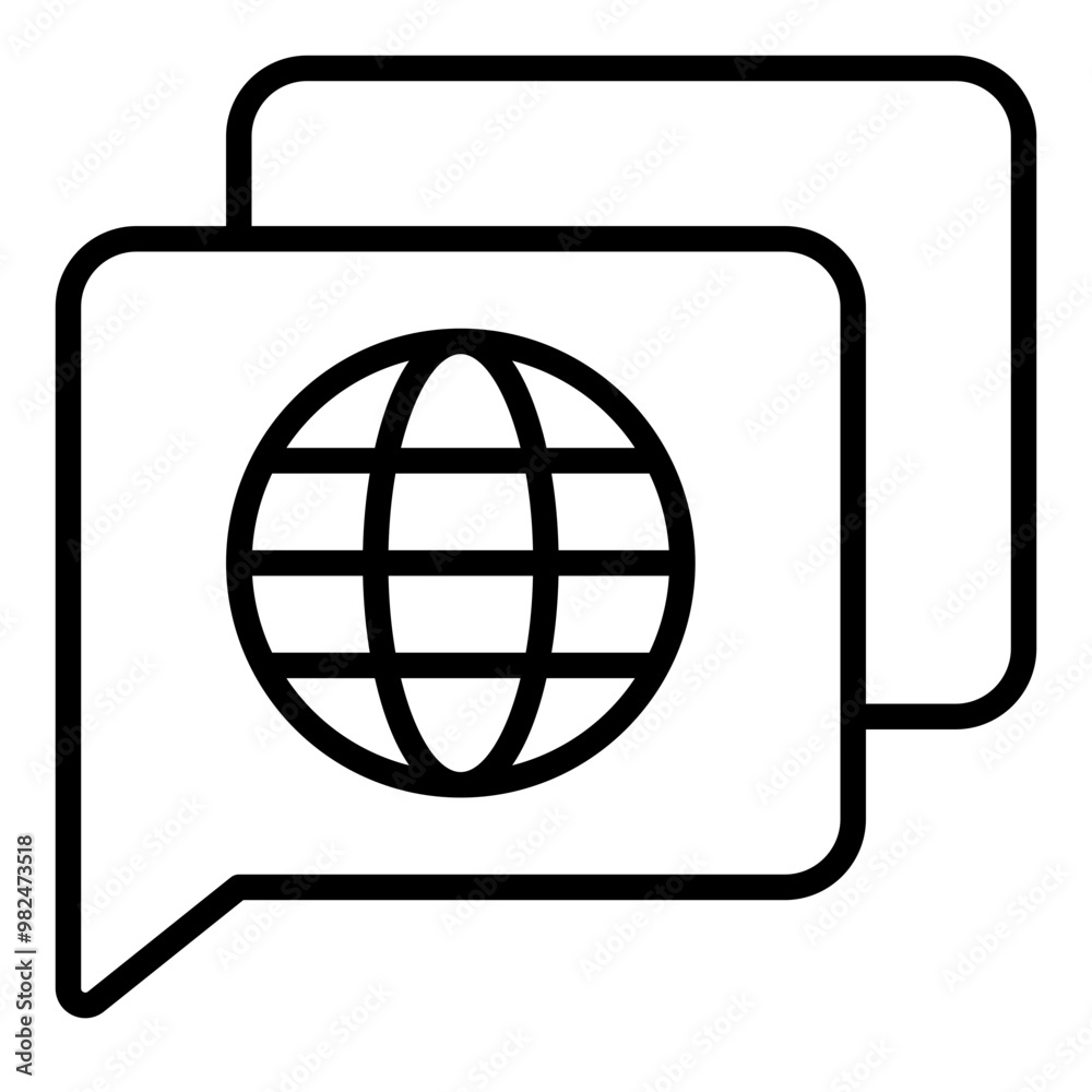 Chats line icon Chats line icon