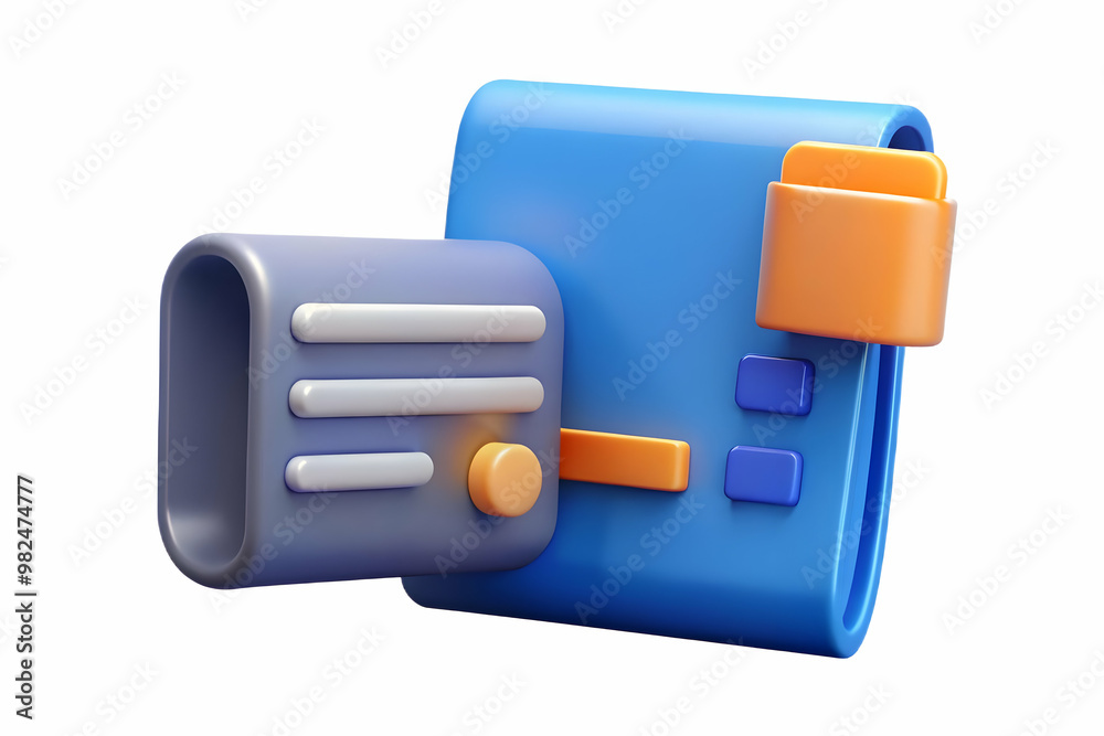 Glossy Background Featuring a Credit Card and Receipt - Ideal Photo Stock for Payment Methods and Financial Services Advertising Glossy Background Featuring a Credit Card and Receipt - Ideal Photo Stock for Payment Methods and Financial Services Advertising