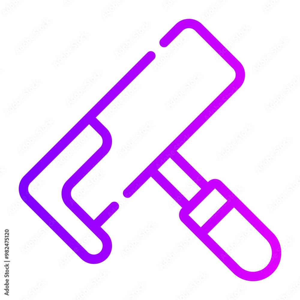 paint roller gradient icon paint roller gradient icon