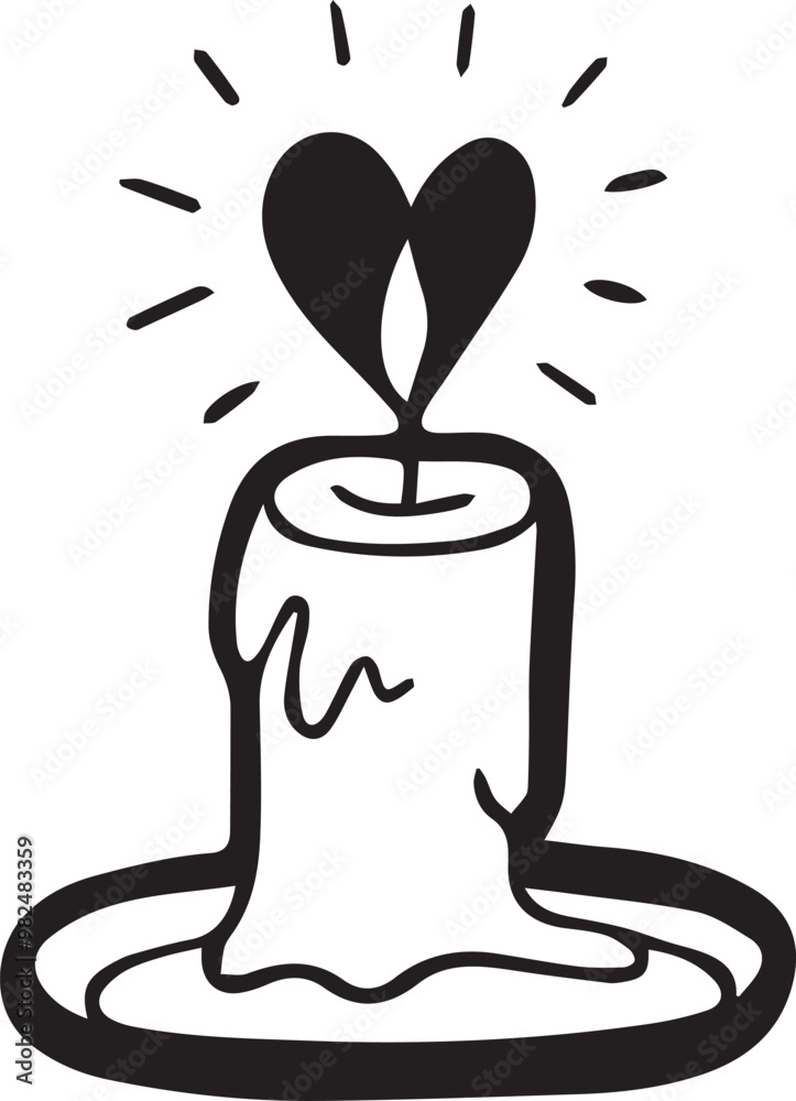 Obraz premium Love icon symbol vector image illustration 