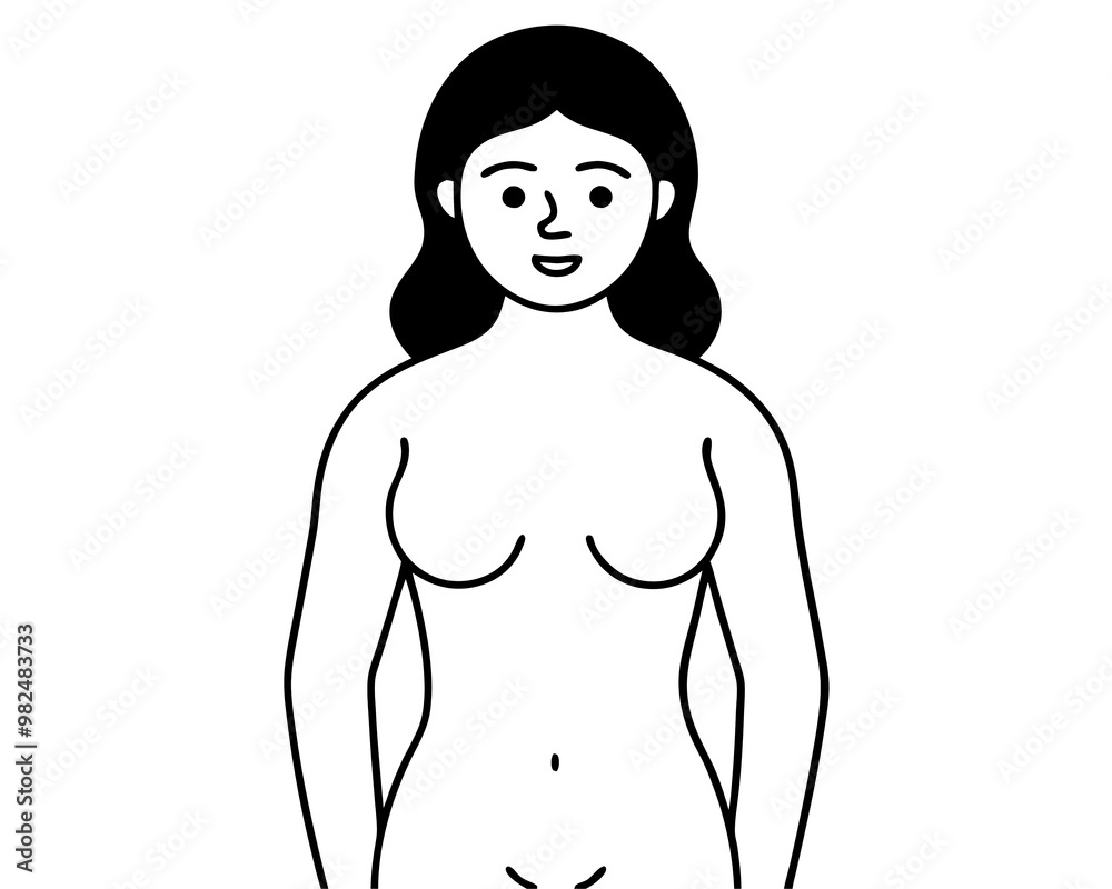 Fototapeta premium illustration of a woman