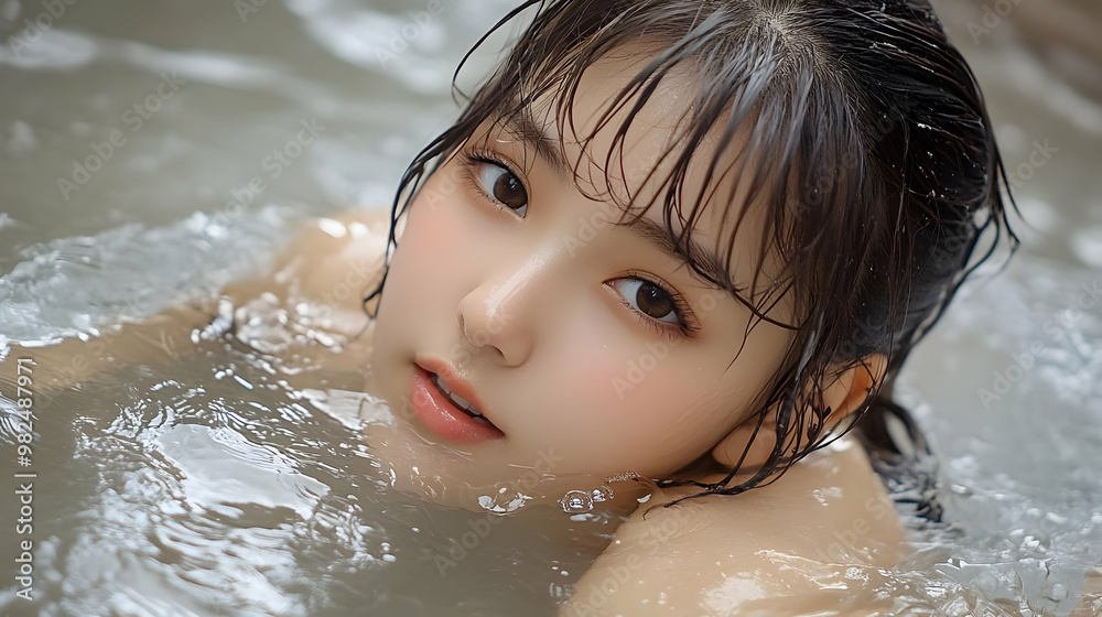 Fototapeta premium Beautiful Woman in Water