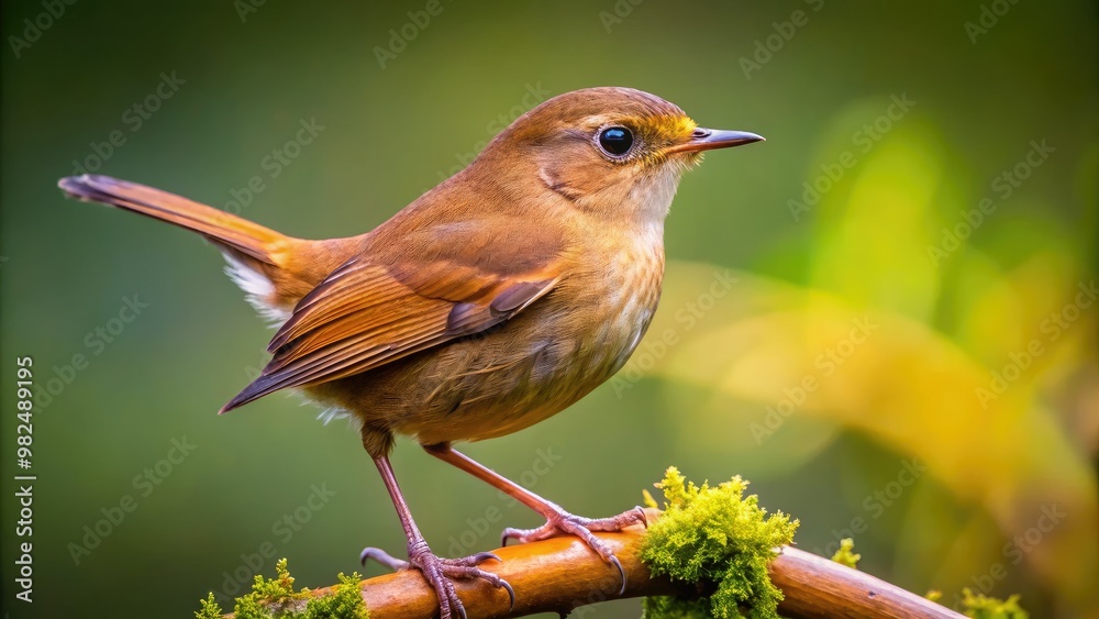 The small brown bird with a distinctive crest and a long, curved beak sat quietly on the branch, its feathers rustling gently in the morning breeze. The small brown bird with a distinctive crest and a long, curved beak sat quietly on the branch, its feathers rustling gently in the morning breeze.