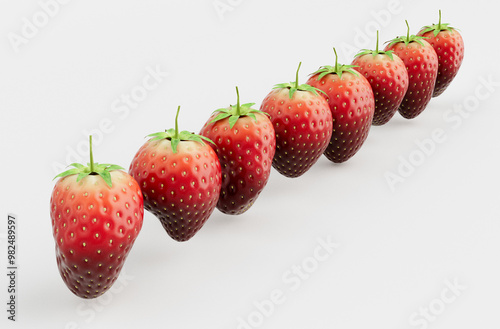 Irregular Shaped Strawberries photo