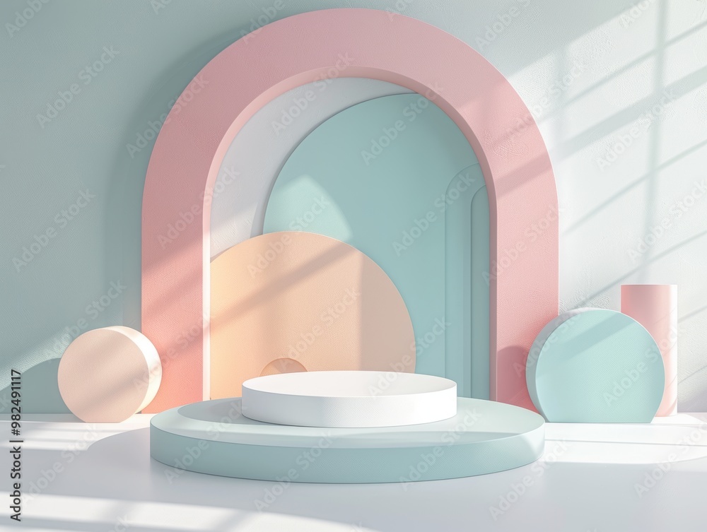 Soft Pastel Geometric Background for Creative Projects Soft Pastel Geometric Background for Creative Projects