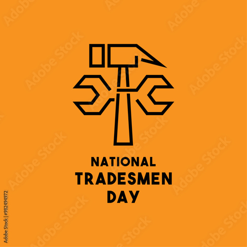Vászonkép National Tradesmen Day. Third friday in september.