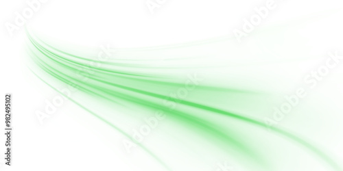 Green rays vector abstract background png. Light lines road png Futuristic green technology style. Abstract background with speed lines. Vector illustration. Futuristic.