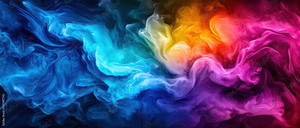 A glowing river of colors flowing through an abstract, dreamlike landscape, symbolizing the creative flow of ideas A glowing river of colors flowing through an abstract, dreamlike landscape, symbolizing the creative flow of ideas