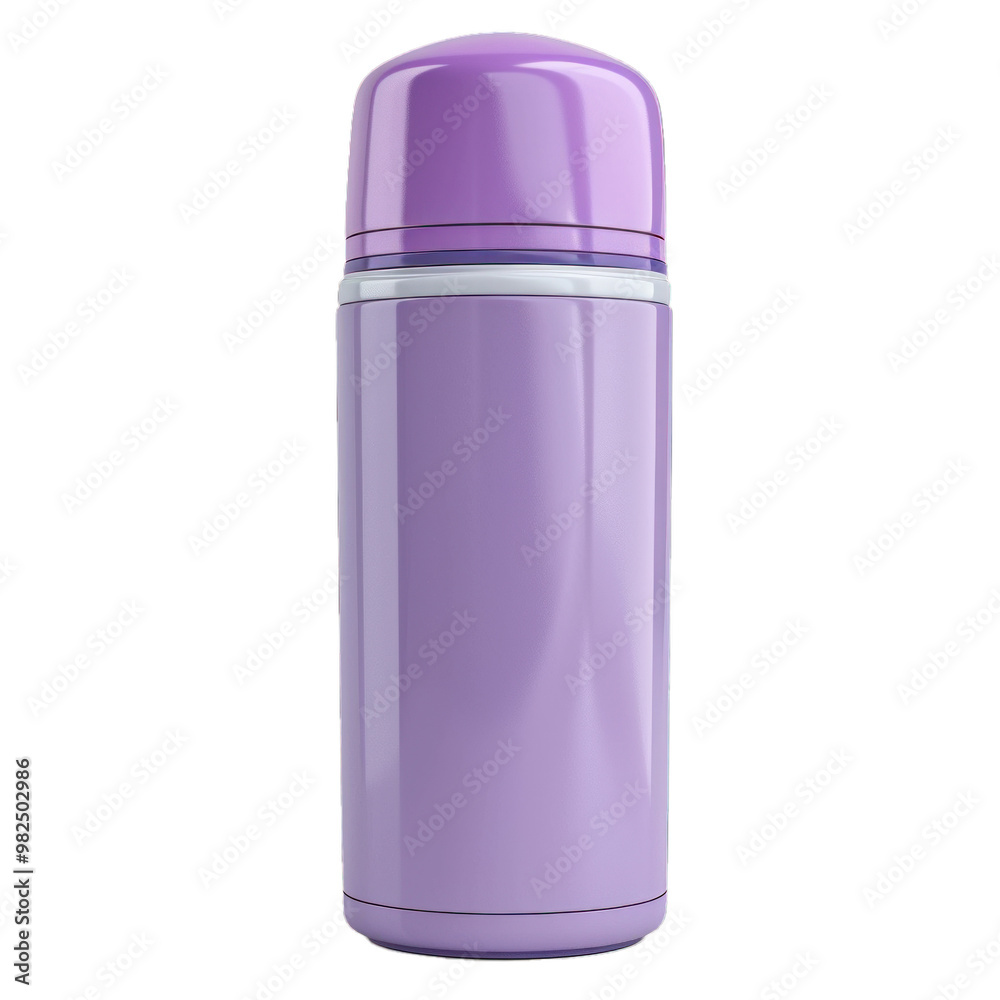 This reusable bottle is standing on a white background, perfect for showcasing your design
