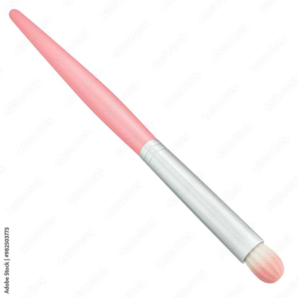 Pink brush 3d illustration featuring makeup tools, beauty products, and a variety of cosmetic items Pink brush 3d illustration featuring makeup tools, beauty products, and a variety of cosmetic items