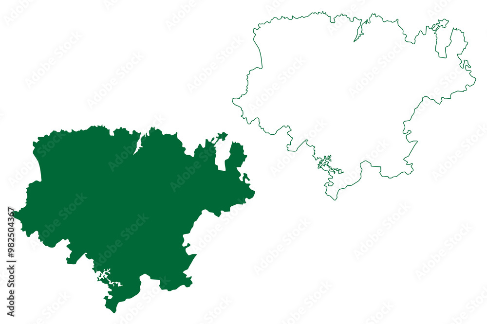 Koraput district (Odisha State, Republic of India) map vector illustration, scribble sketch Koraput map Koraput district (Odisha State, Republic of India) map vector illustration, scribble sketch Koraput map