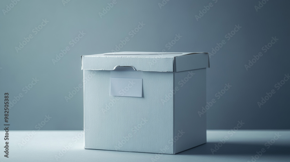 A simple, clean white storage box with a label, perfect for organizing or packing, set against a light background.
A simple, clean white storage box with a label, perfect for organizing or packing, set against a light background.
