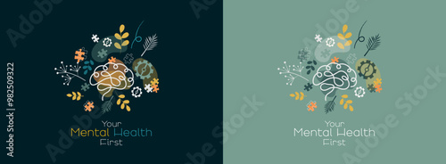 Mental Health theme. Your Mental Health first.
