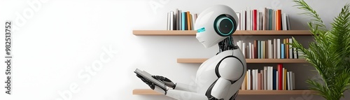 Robot Organizing Books on a...