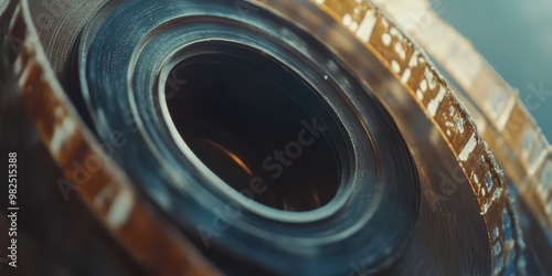 Close-up of a camera lens showcasing intricate details and craftsmanship, perfect for photography enthusiasts and tech lovers.