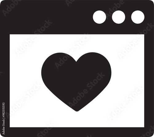 Love icon symbol vector image illustration 