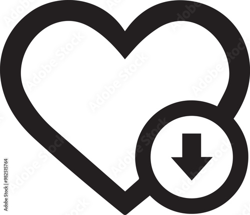 Love icon symbol vector image illustration
