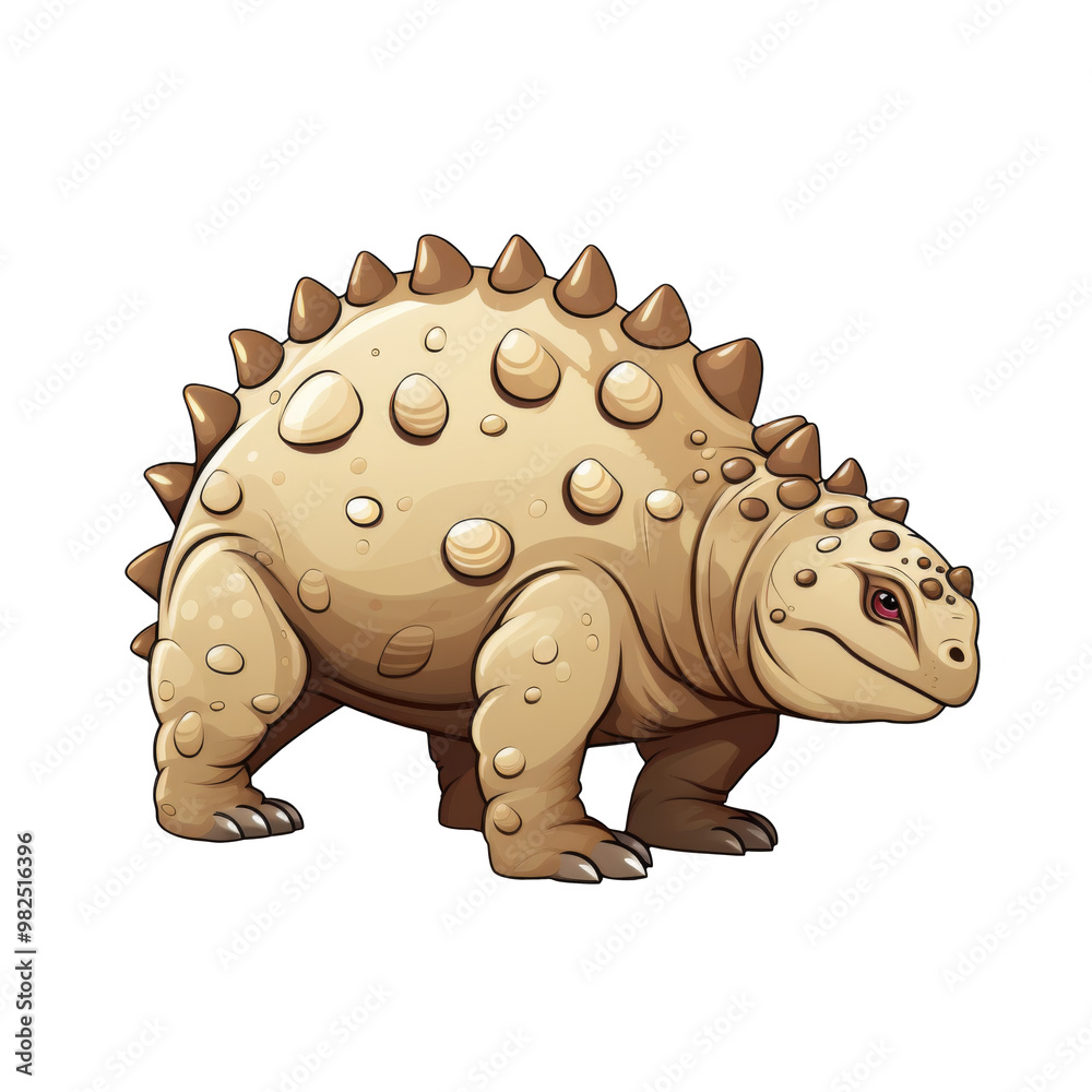 Fototapeta premium Ankylosaurus Clipart Illustration
