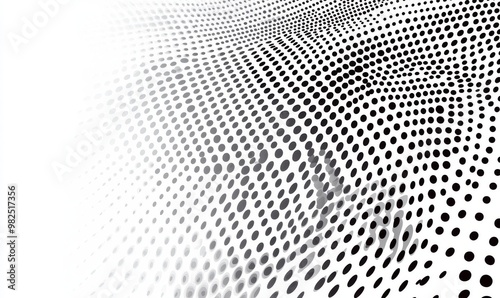 Halftone wave dotted background for posters, business cards, covers, labels, sticker layouts. Modern optical pop art texture for posters, business cards, covers, labels, stickers.