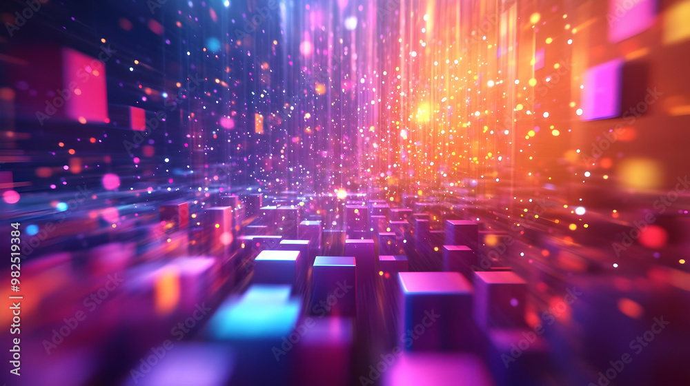 Vibrant 3D Glowing Abstract Art Background with Dynamic Clearance Sale Icons for Retail and E-commerce Promotions Vibrant 3D Glowing Abstract Art Background with Dynamic Clearance Sale Icons for Retail and E-commerce Promotions