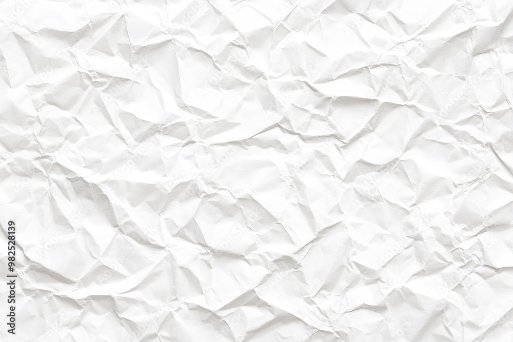 Obraz premium White crumpled and creased poster texture background