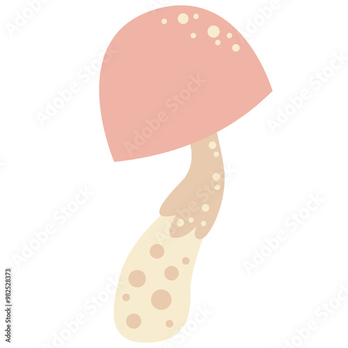 Mushroom toxic forest plant icon