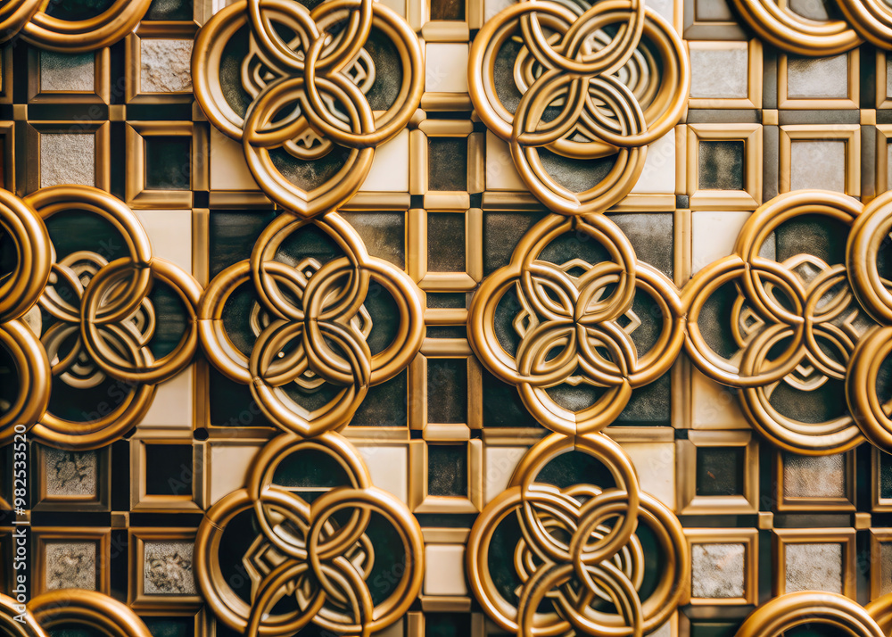 Fototapeta premium seamless pattern with shapes