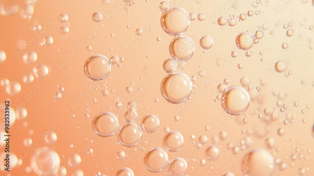 Tiny, scattered bubbles on a subtle pastel orange background. Tiny, scattered bubbles on a subtle pastel orange background.