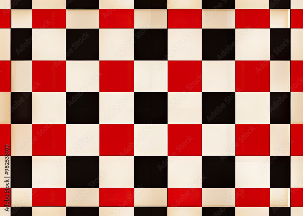 Fototapeta premium black and white checkered background