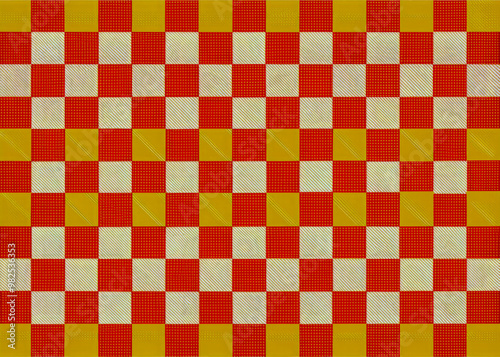 red and white chess board