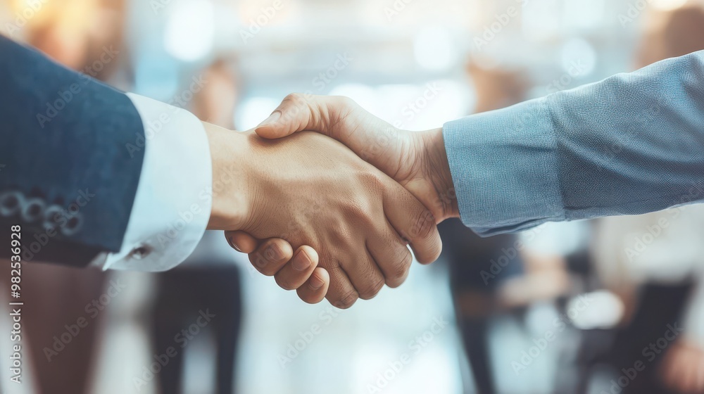 Successful Business Team Shaking Hands with Clients for Partnership Opportunities Successful Business Team Shaking Hands with Clients for Partnership Opportunities