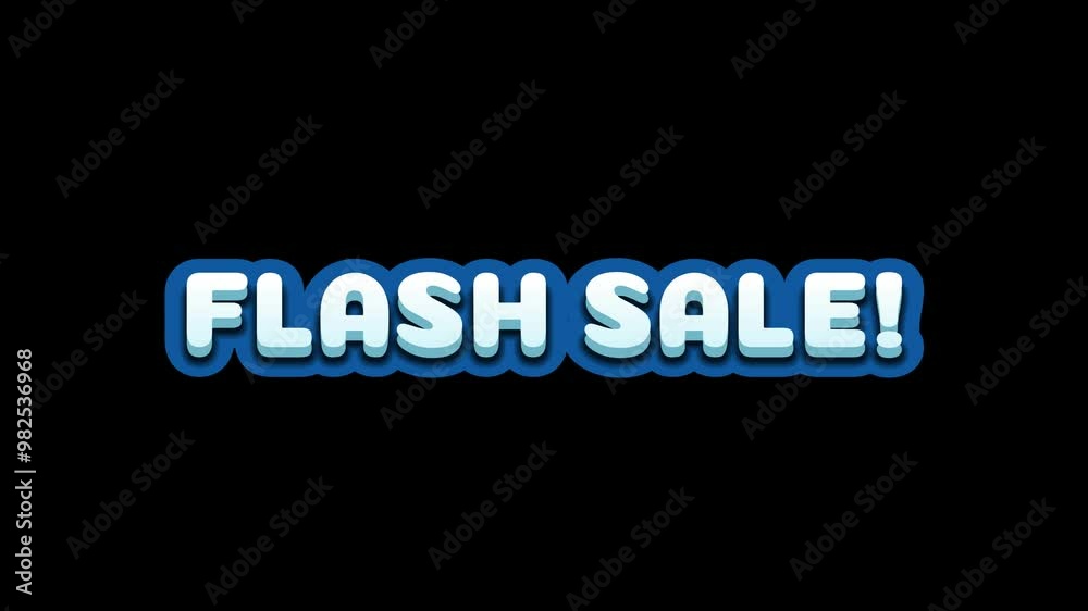 Flash sale text effect motion graphic Flash sale text effect motion graphic