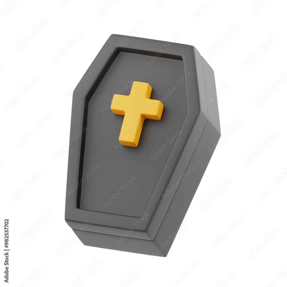 Obraz premium Coffin 3D Illustrations