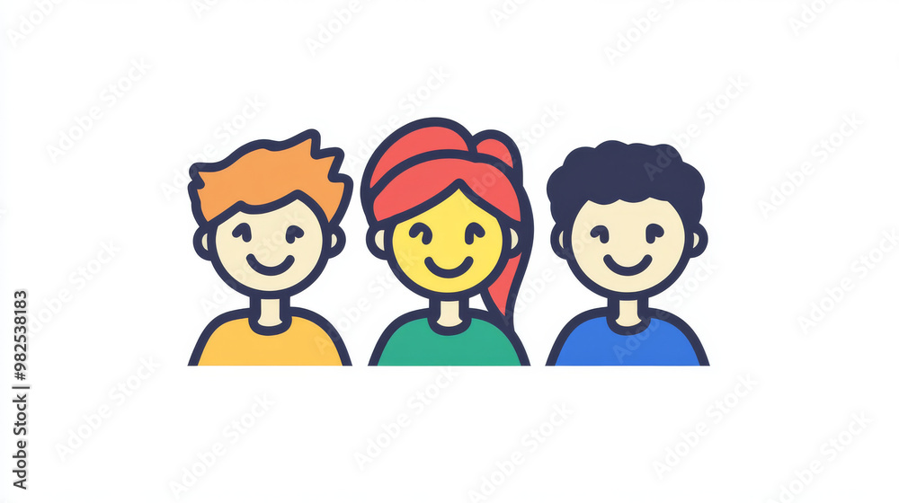 The logo shows three cheerful people, representing how easy it is for people to connect and work together. The logo shows three cheerful people, representing how easy it is for people to connect and work together.
