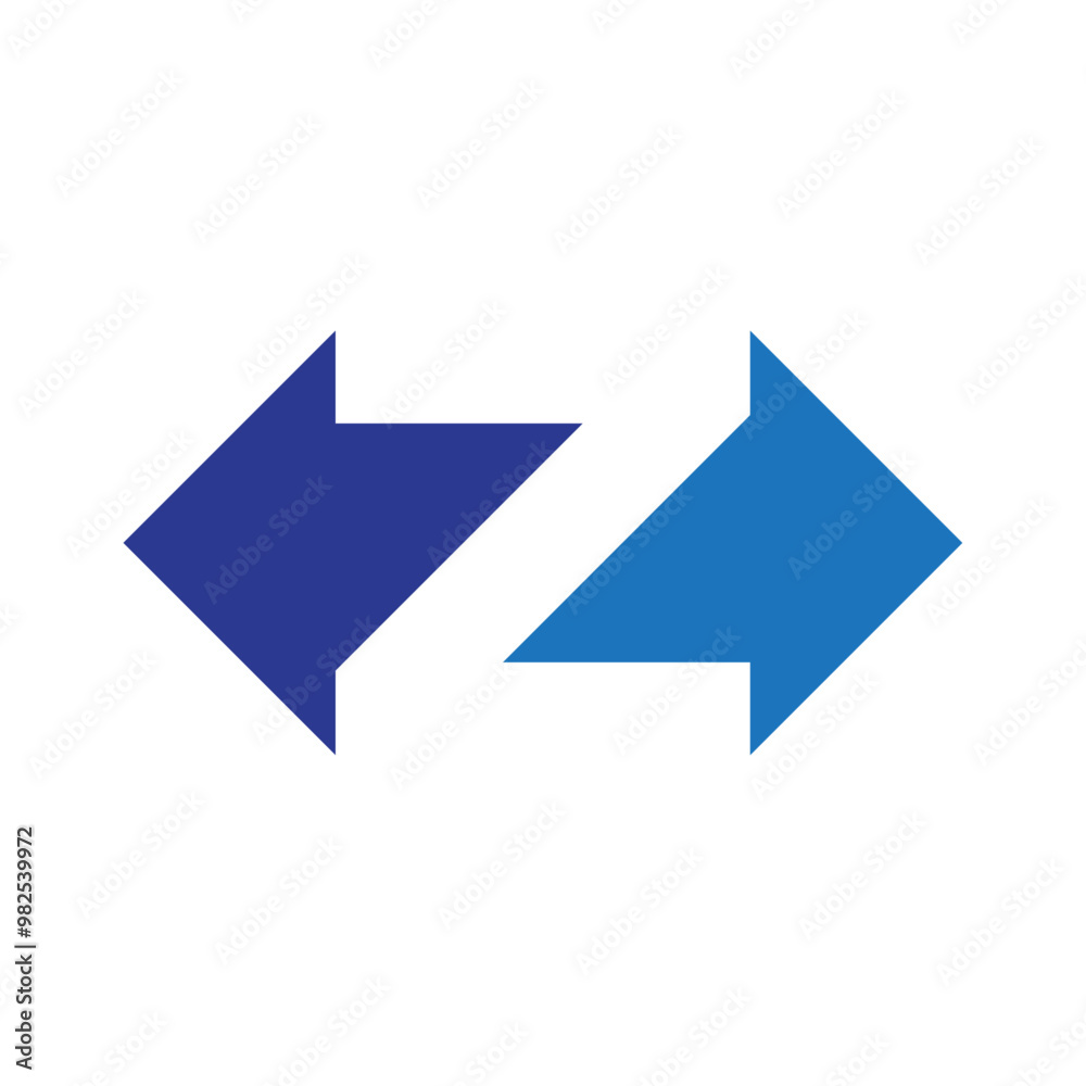 Left right arrows design vector, Transfer arrows icon, Letter Z logo symbol Left right arrows design vector, Transfer arrows icon, Letter Z logo symbol