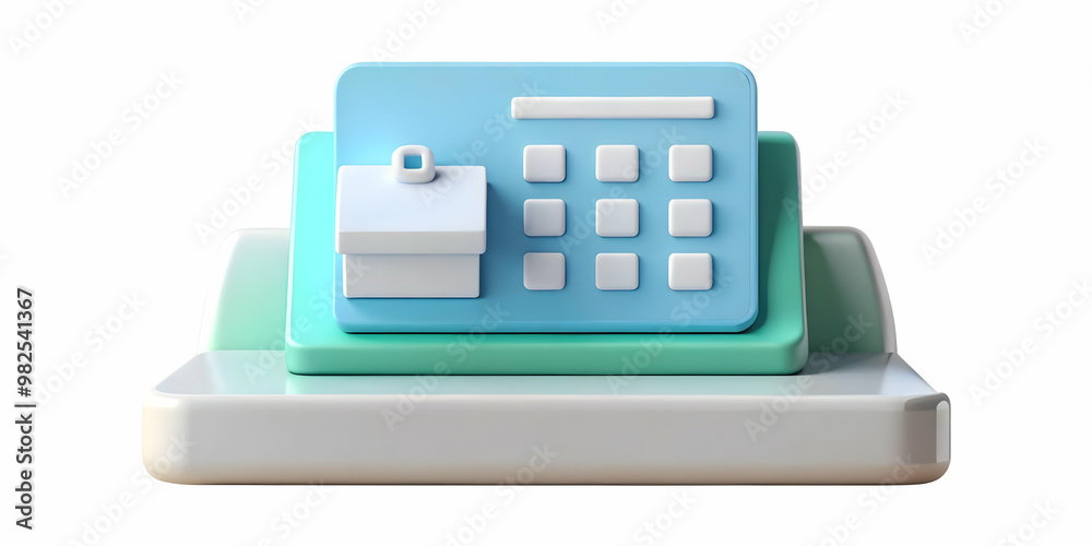 3D Isolated Coupon Code & Cash Register Icon: Minimalist Vector for Retail Promotions & Checkout Marketing Campaigns on White Background 3D Isolated Coupon Code & Cash Register Icon: Minimalist Vector for Retail Promotions & Checkout Marketing Campaigns on White Background
