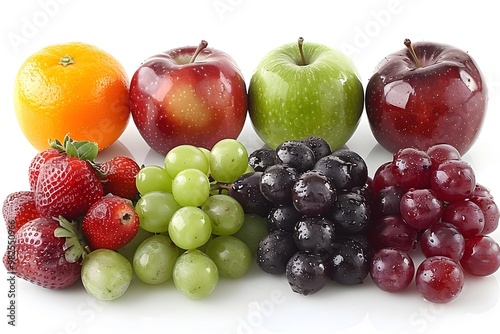 Fresh and Vibrant Fruits Assortment Healthy Eating, Nutrition, and Food Design for Posters and Cards