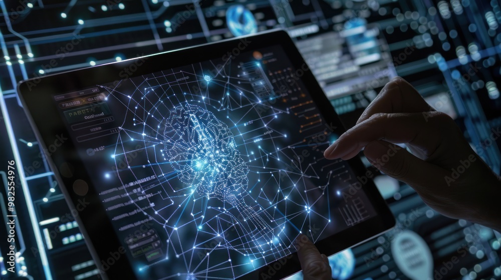 Neural Network Technology Concept Neural Network Technology Concept