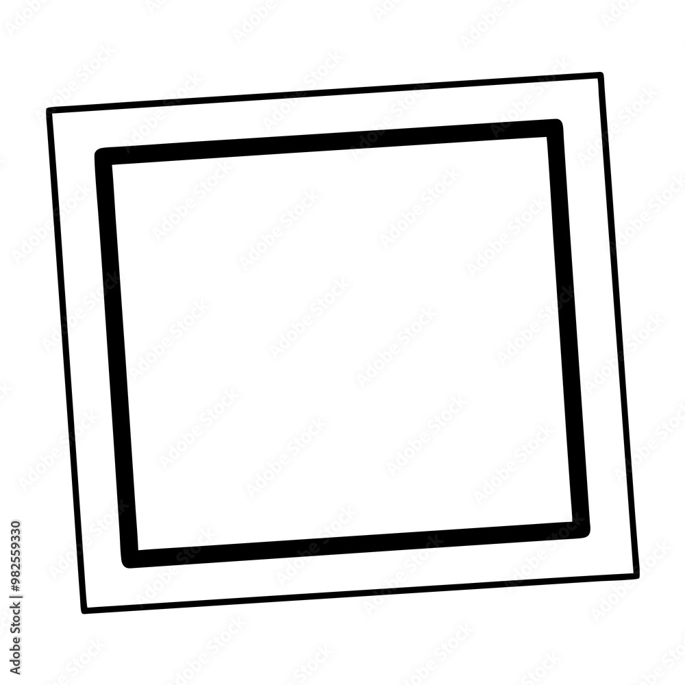 Photo frame vector on white background Photo frame vector on white background
