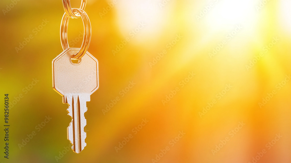 Key floating - Close up concept simple and blurred background. Key floating - Close up concept simple and blurred background.