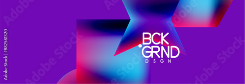 Fluid color geometric shapes abstract background. Vector Illustration For Wallpaper, Banner, Background, Card, Book Illustration, landing page