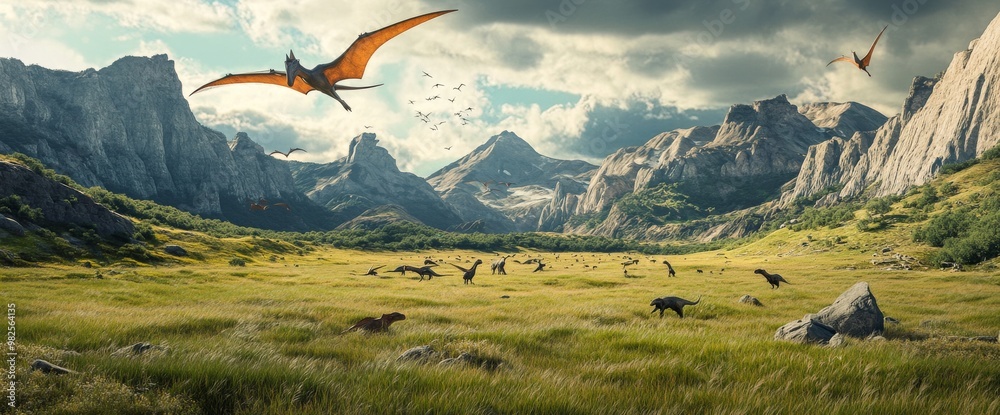 Fototapeta premium dinosaur jurassic animal prehistoric predator nature