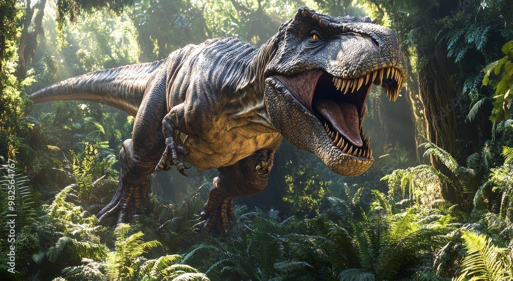 Obraz premium dinosaur jurassic animal prehistoric predator nature