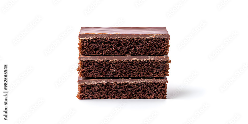 Close-Up of Little Chocolate Brownie Piece | Rich, Decadent Dessert with Fine Details Close-Up of Little Chocolate Brownie Piece | Rich, Decadent Dessert with Fine Details