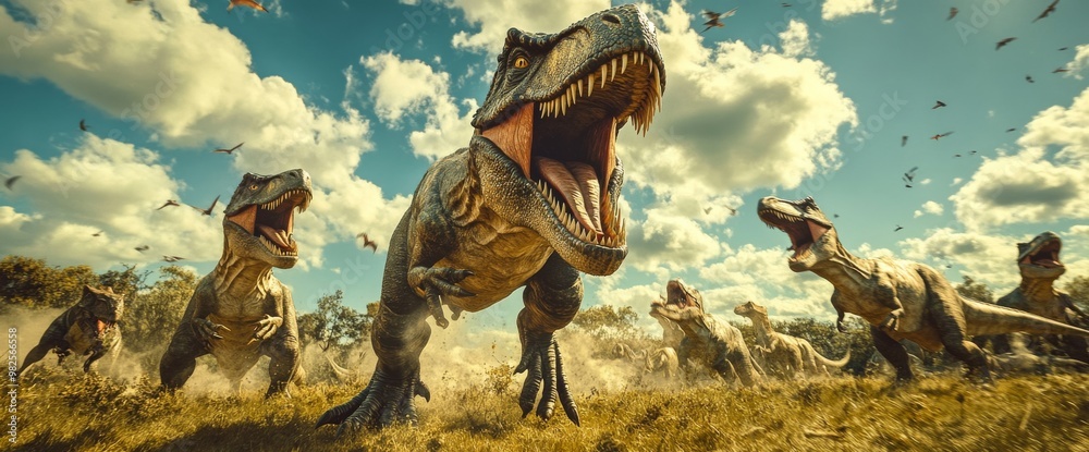 Fototapeta premium dinosaur jurassic animal prehistoric predator nature