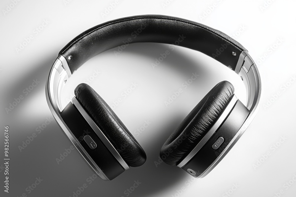 Modern Wireless Headphone Mockup Isolated created with Generative AI Modern Wireless Headphone Mockup Isolated created with Generative AI
